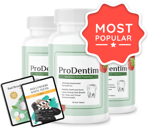 ProDentim - 3 Bottles + 2  Ebooks