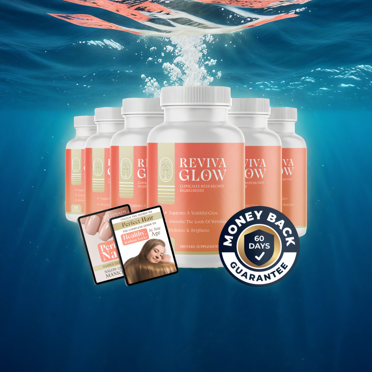 Reviva Glow - 6 Bottles + 2  Ebooks